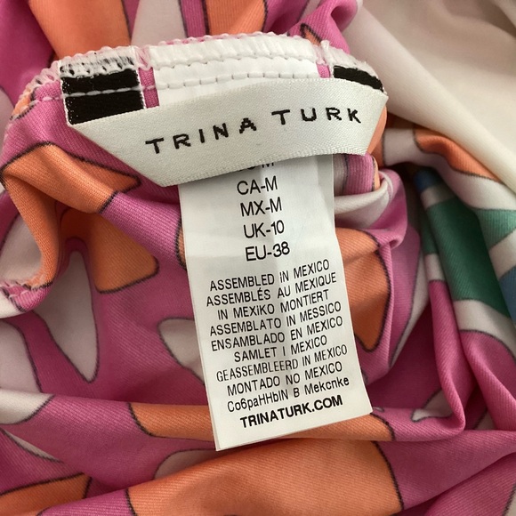 Trina Turk Tamarindo Beach Dress Cover Up Halter Top Med - Picture 10 of 10